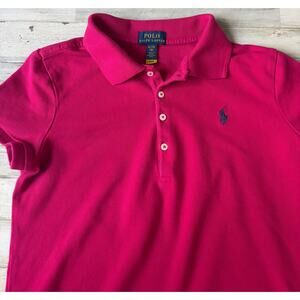 Girls Classic Polo Ralph Lauren Logo Dress sz 16 EUC